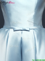 2016 A Line Knee Length Prom Dresses with Ruching