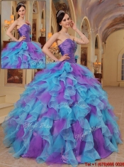 2016 Discount Multi Color Ball Gown Sweetheart Quinceanera Dresses