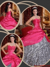 2016 New Styles Ball Gown Sweetheart Quinceanera Dresses in Hot Pink