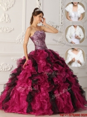 Beautiful 2016 Multi Color Quinceanera Gowns with Ruffles