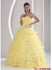 Beautiful Ball Gown Quinceaners Dresses with Appliques