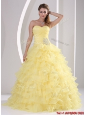 Beautiful Ball Gown Quinceaners Dresses with Appliques