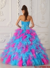 Beautiful Multi Color Ball Gown Quinceanera Dresses with Appliques