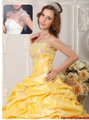 Best Ball Gown Court Train Appliques and Beading Quinceanera Dresses