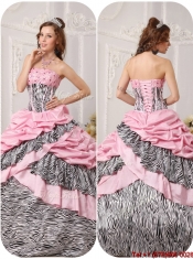 Best Ball Gown Strapless Floor Length Beading Quinceanera Dresses