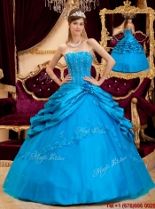 Best Ball Gown Strapless Floor Length Quinceanera Dresses
