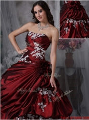Best Ball Gown Strapless Quinceanera Gowns with Appliques