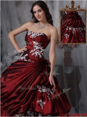 Best Ball Gown Strapless Quinceanera Gowns with Appliques