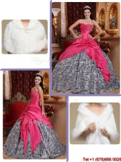 Best Hot Pink Ball Gown Sweetheart Quinceanera Dresses
