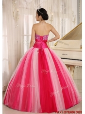 Best Multi Color Strapless Lace Up Quincanera Dresses