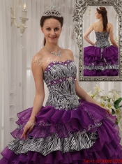 Best Purple Sweetheart Quinceanera Dresses with Beading