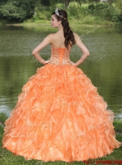 Classical Beading and Ruffles Layered Quinceanera Gowns
