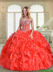 Classical Sweetheart Quinceanera Dresses with Beading and Ruffles