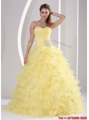 Discount Beading and Appliques Sweetheart Quinceanera Dresses