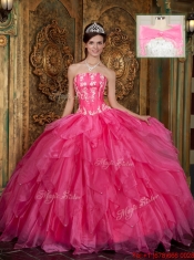 Discount Strapless Quinceanera Dresses with Appliques and Ruffles