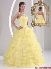 Elegant 2016 Beading Sweet 16 Dresses with Appliques