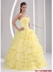 Elegant 2016 Beading Sweet 16 Dresses with Appliques