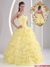 Elegant 2016 Beading Sweet 16 Dresses with Appliques