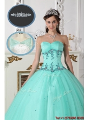 Elegant Green Sweetheart Quinceanera Gowns with Beading