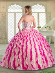 Lovely Sweetheart Quinceanera Dresses with Beading and Ruffles