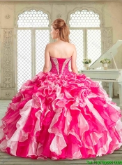 New Style Multi Color Sweet 16 Dresses with Beading and Ruffles