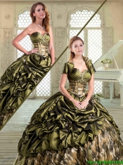 New Style Sweetheart Camo Quinceanera Dresses with Pick Ups