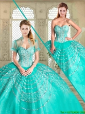 New Style Sweetheart Quinceanera Gowns with Beading and Appliques