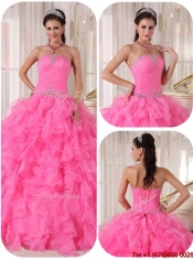 Perfect Ball Gown Strapless Sweet 16 Gowns with Beading