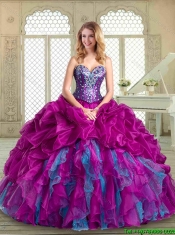 Popular Sweetheart Quinceanera Gowns with Pick Ups and Ruffles