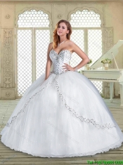 The Super Hot Beading Quinceanera Gowns in Aqua Blue