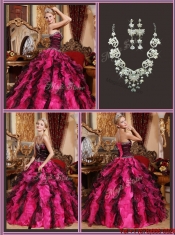 2016 Perfect Sweetheart Quinceanera Gowns with Beading and Ruffles