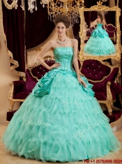 Best Selling Ball Gown Floor Length Ruffles Quinceanera Dresses