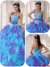 Perfect Ball Gown Floor Length Appliques Quinceanera Dresses