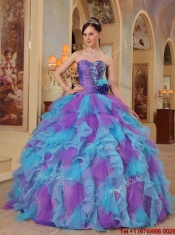 Perfect Ball Gown Sweetheart Quinceanera Dresses in Multi Color