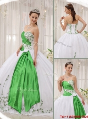 Perfect Ball Gown Sweetheart Quinceanera Dresses with Embroidery