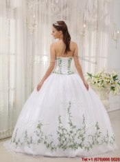 Perfect Ball Gown Sweetheart Quinceanera Dresses with Embroidery