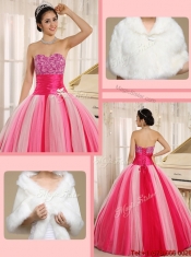 Pretty Strapless Lace Up Quincanera Dresses in Multi Color