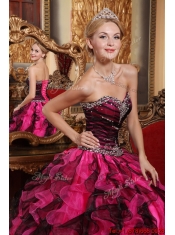 Wholesale Ball Gown Sweetheart Beading and Ruffles Quinceanera Dresses