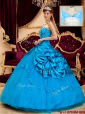 Wholesale Strapless Appliques and Beading Quinceanera Gowns