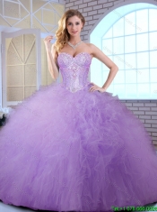2016 Wonderful Floor Length Sweet 16 Gowns with Ruffles