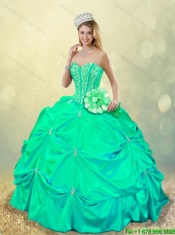 Beautiful Beading and Pick Ups Sweet 16 Dresses with Lace Up