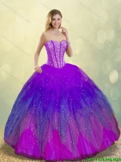 New Style Ball Gown Sweet 16 Dresses in Multi Color for 2016