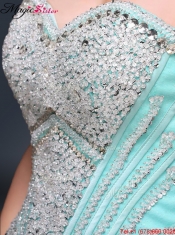 2016 Modest Sweetheart Beading Quinceanera Gowns for Summer