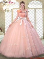 Beautiful Asymmetrical Quinceanera Dresses with Bowknot