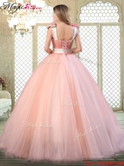 Beautiful Asymmetrical Quinceanera Dresses with Bowknot
