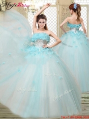 Beautiful Strapless Quinceanera Dresses with Appliques and Ruffles