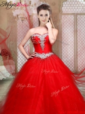 Elegant Sweetheart Brush Train Quinceanera Dresses with Beading