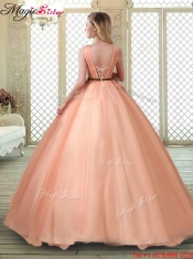 Hot Sale V Neck Discount Quinceanera Dresses with Appliques and Beading
