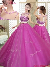 Modern Discount Quinceanera Dresses with Belt and Appliques