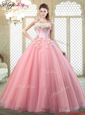 New Style Scoop Discount Quinceanera Dresses with Zipper Up